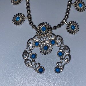 Vintage Faux Squash Blossom Necklace